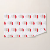 Santa Painting Pattern Badetuch Set (Handtuch)