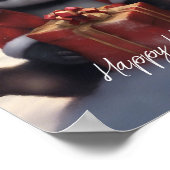 Santa Panda Bear Poster (Ecke)