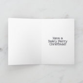 Santa Panda Frohe Weihnachtskarte Feiertagskarte (Innenseite)