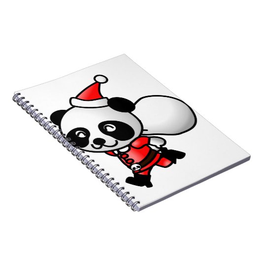 Santa Panda Notizblock (Rechte Seite)