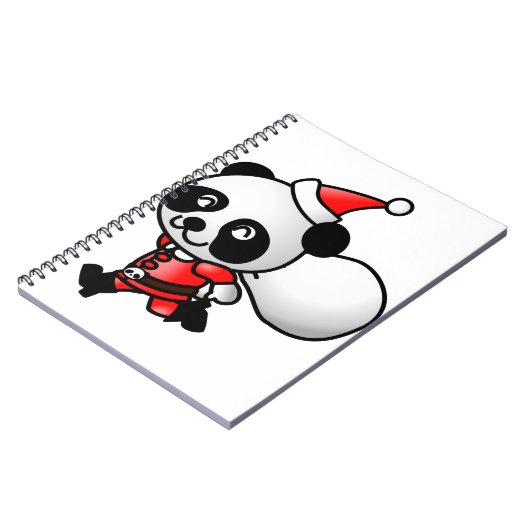 Santa Panda Notizblock (Linke Seite)