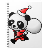 Santa Panda Notizblock (Vorderseite)