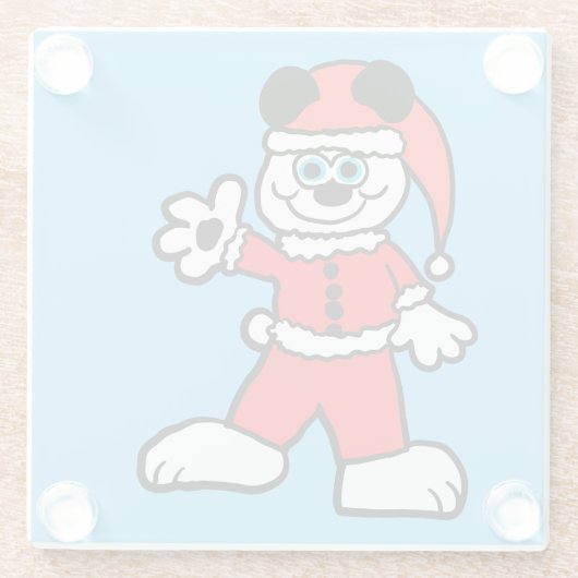 Santa Panda Untersetzer (Rückseite)