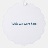 Santa Paper Ornament Card surfen Karte (Rückseite)