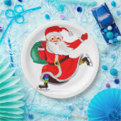 Santa Paper Tellers Frohe Weihnachten Pappteller (Party)