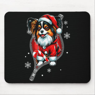 Santa Papillon Weihnachts-Hundebesitzer Familie Mousepad
