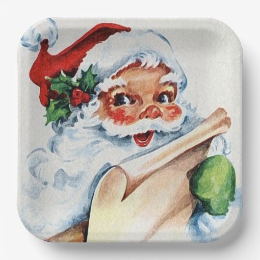 Santa Pappteller (Vorderseite)