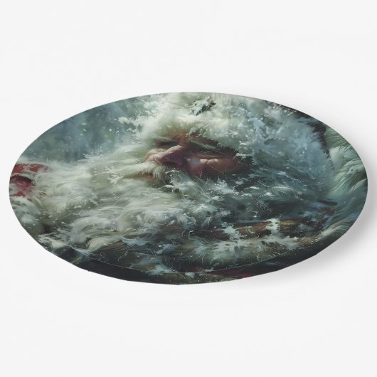 Santa Pappteller (Schrägansicht)