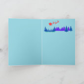 Santa Parachute Feiertagskarte (Innenseite)