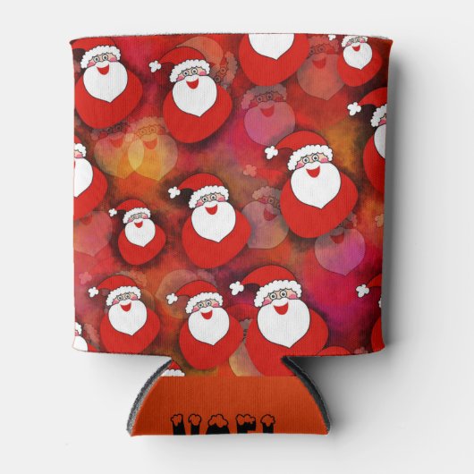 Santa Pattern Dosenkühler (Vorderseite)