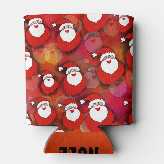 Santa Pattern Dosenkühler (Rückseite)