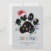 Santa Paw frohe Weihnachten wünscht Silberurlaub (Vorderseite)