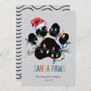 Santa Paw frohe Weihnachten wünscht Silberurlaub