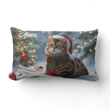 Santa Paws Bengalisch Cat Weihnachten Personalisie