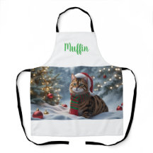 Santa Paws Bengalisch Cat Weihnachten Personalisie