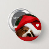 Santa Paws Button (Vorne & Hinten)