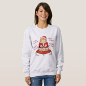 Santa Paws Cat Christmas Sweatshirt (Vorne ganz)