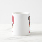 Santa Paws Christmas Blue Tan French Bulldog Kaffeetasse (Mittel)