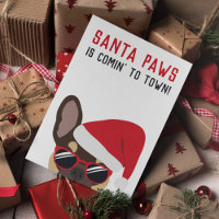 Santa Paws Christmas Brown Tan French Bulldog