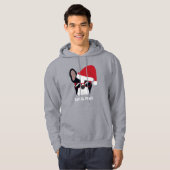 Santa Paws Christmas French Bulldog Hoodie (Vorne ganz)