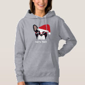 Santa Paws Christmas French Bulldog Hoodie (Vorderseite)