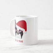 Santa Paws Christmas French Bulldog Kaffeetasse (Vorderseite Links)