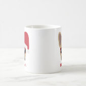 Santa Paws Christmas Light Fawn French Bulldog Kaffeetasse (Mittel)