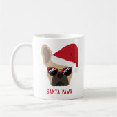Santa Paws Christmas Light Fawn French Bulldog Kaffeetasse (Links)