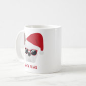 Santa Paws Christmas White French Bulldog Kaffeetasse (Vorderseite Links)