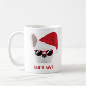 Santa Paws Christmas White French Bulldog Kaffeetasse (Links)