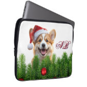 Santa Paws Corgi Holiday Laptop Design Laptopschutzhülle (Vorne Rechts)