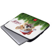 Santa Paws Corgi Holiday Laptop Design Laptopschutzhülle (Vorne Knopf)
