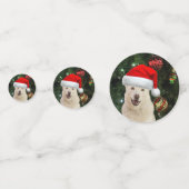 Santa Paws - Crystal the Husky Dog Weihnachten Konfetti (Vorderseiten)