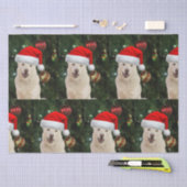 Santa Paws - Crystal the Husky Dog Weihnachten Seidenpapier (Handwerk)