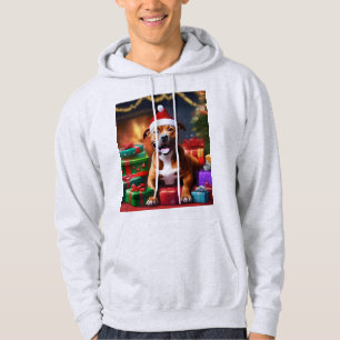 "Santa Paws: Ein Staffy’s festliches Überraschung" Hoodie