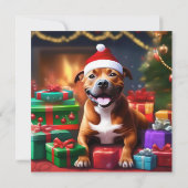 "Santa Paws: Eine Feierliche Überraschung für die Dankeskarte (Rückseite)