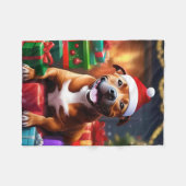 "Santa Paws: Eine Feierliche Überraschung für die  Fleecedecke (Vorderseite (Horizontal))