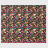 "Santa Paws: Eine Feierliche Überraschung für die Geschenkpapier (Flach)