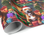 "Santa Paws: Eine Feierliche Überraschung für die Geschenkpapier (Rolleneckpunkt)