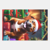 "Santa Paws: Eine Feierliche Überraschung für die  Geschenkpapier Set (Vorderseite)