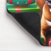 "Santa Paws: Eine Feierliche Überraschung für die Mousepad (Ecke)
