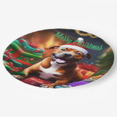 "Santa Paws: Eine Feierliche Überraschung für die Pappteller (Schrägansicht)