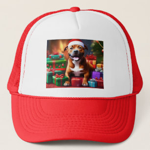 "Santa Paws: Eine Feierliche Überraschung für die Truckerkappe