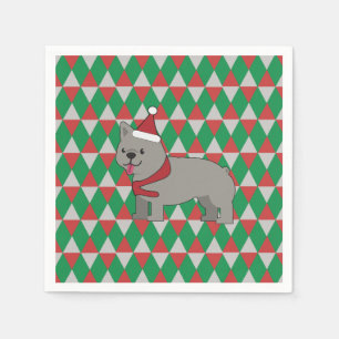 Santa Paws Feiertag Serviette