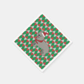 Santa Paws Feiertag Serviette (Ecke)