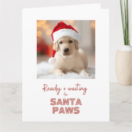 Santa Paws fertig und gewartet - Hundebhaberin Wei Karte