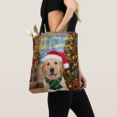 Santa Paws Festivals Golden Retriever Shopper Tasche (Von Nahem)