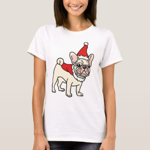 Santa Paws Frenchie Weihnachten T-Shirt