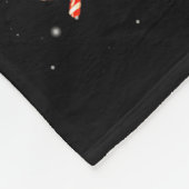 Santa Paws Funny Orange Tabby Cat Christmas Holida Fleecedecke (Ecke)