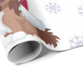 Santa Paws Geschenkpapier (Rolleneckpunkt)